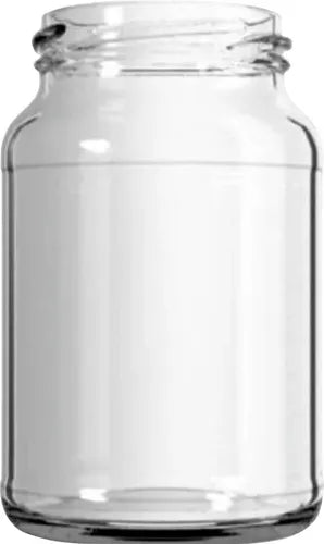 10 Potes Vidro 600 Ml Palmito Tampa Plástica Doce Conserva
