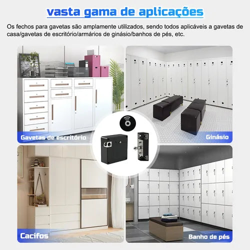 Fechadura Eletrônica Invisível P/ Moveis Armário Invisível