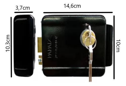 Fechadura Elétrica Sobrepor 12v Sem Sensor Para Portão