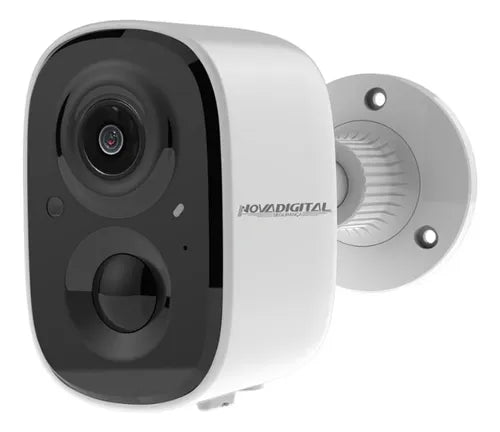 Câmera Inteligente Wifi Novadigital Externa Bateria Solar HD Nuvem IA IP Alexa APP Exclusivo Vico Home