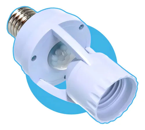 Sensor De Presença P/lâmpada Soquete E27 C/fotocélula Bocal Sensor De Movimento Infravermelho