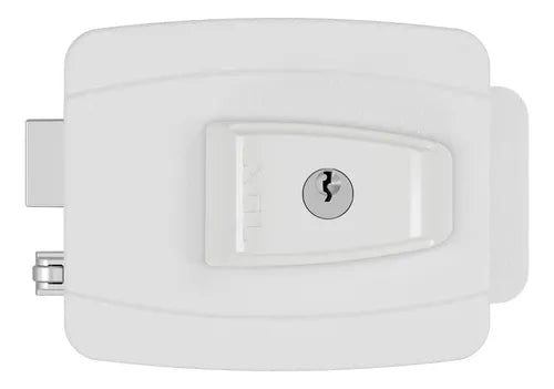 Fechadura Elétrica Reversível Chave Normal Agl Al100r Branca 12V