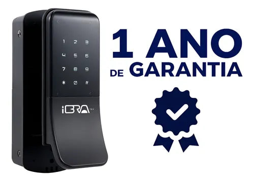 Fechadura Eletrônica Digital Com Puxador Wave Ibratec