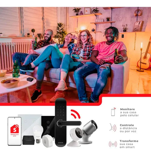 Fechadura Digital Inteligente Steck Ambiente Conectado com Biometria