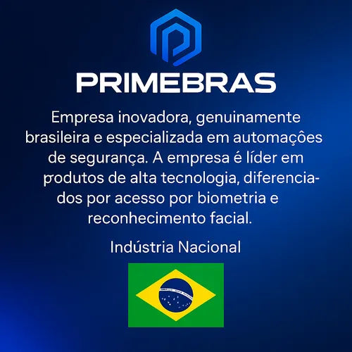 Fechadura Biométrica Digital Eletrônica P/ Vidro Primebras
