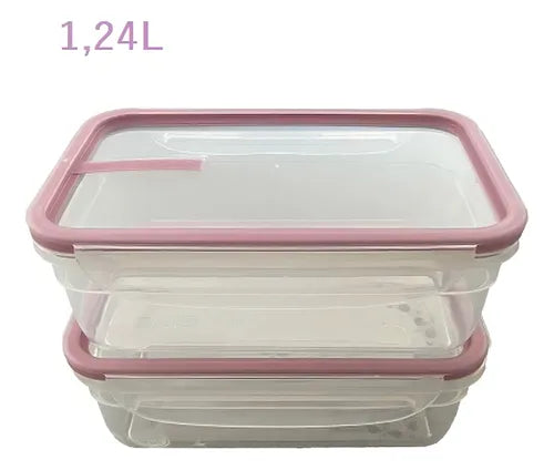 Conjunto 8 Potes Plástico Livre Bpa Linha Freshy Sanremo