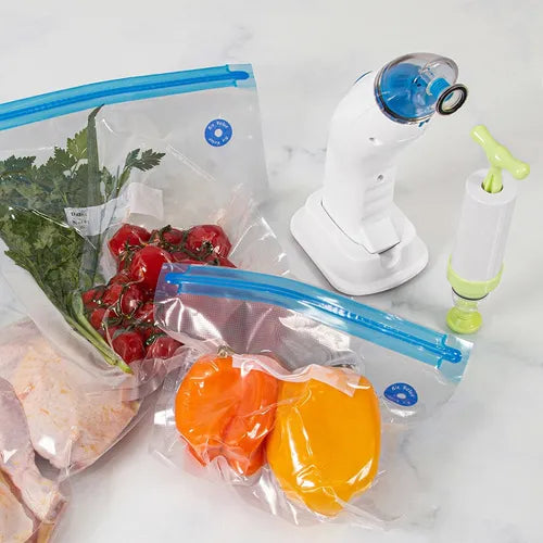 10 Saco Zip Lock Reutilizável Hermético 4 L Moda Do Chef