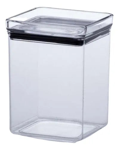 Pote Hermético Acrílico Lumini 1000ml Mantimentos Paramount