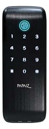 Fechadura Digital Sobrepor Biométrica Papaiz Sl125 B IP55 Externa Chuva Sol Maresia