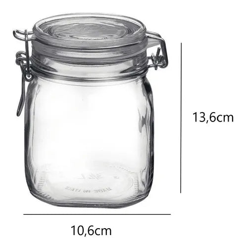 Pote De Vidro Fido 750ml