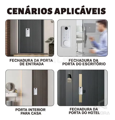 Fechadura Digital Biométrica Eletrônica + Wifi C/senha