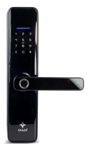 Fechadura Inteligente Wifi Biométrica Eletrônica Digital Touch Ekaza EKAV-T229 Tuya Smart Life Preta