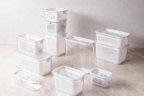 Pote Hermético Slim 4.470ml Com Cesto Salada Frutas Paramount