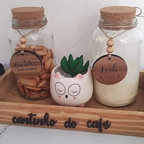 3 Potes Herméticos De Vidro Para Mantimentos