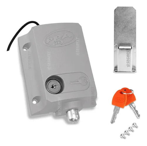 Trava Elétrica Motor Portão Eletrônico Ppa Dog Cinza 127v Cinza