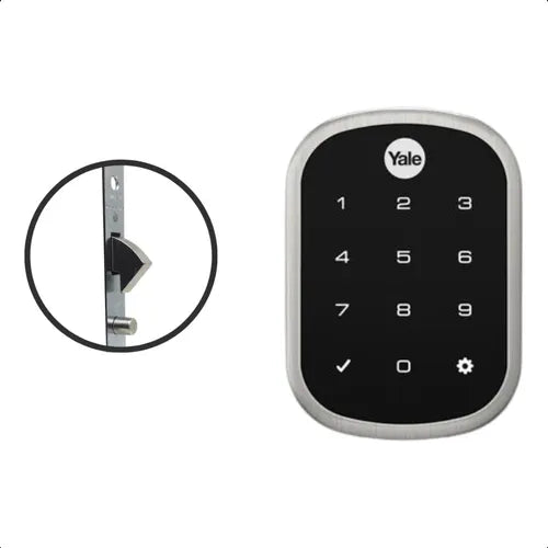Fechadura Eletronica Yale Yrd256 Bp Para Porta De Correr Prata/preto