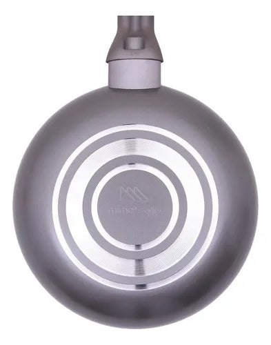 Frigideira Cerâmica Pequena 20 cm Fogão Cooktop a Gás Grafite Mimo Style