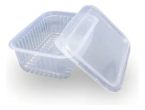 Pote Retangular 250ml Transparente 144 Unidades - Prafesta
