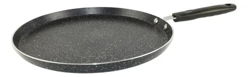 Frigideira Indução Antiaderente Crepe Tapioca Panqueca 22cm Cor Black/wood