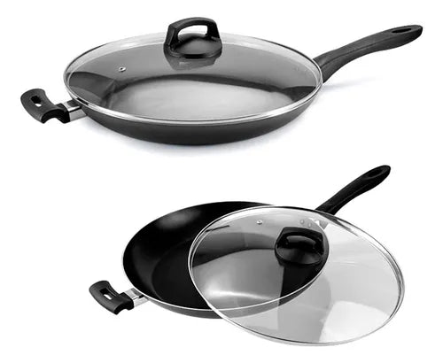 Frigideira Antiaderente 32cm Tampa De Vidro Magnific Panelux