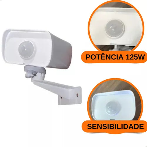 Sensor De Presença E Movimento P/ Luz Lâmpada Externa Bivolt