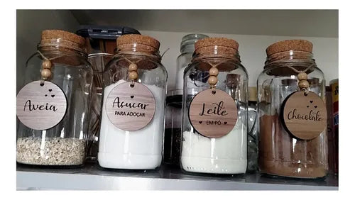3 Potes Herméticos De Vidro Para Mantimentos