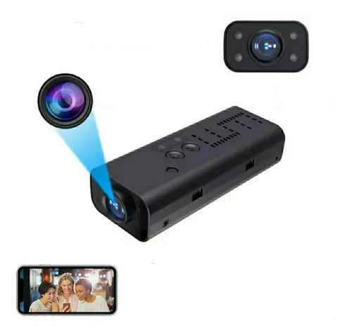 Mini Camera Transmissão Tempo Real Wifi-ip Filma No Escuro