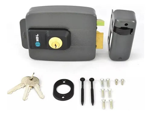 HDL C-90 fechadura elétrica cinza de 15W Abertura p/ Dentro