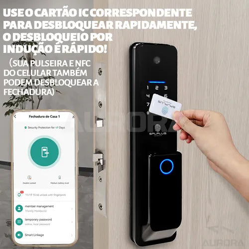 Fechadura Eletrônica Digital Biométrica Tuya Smart Life Wifi