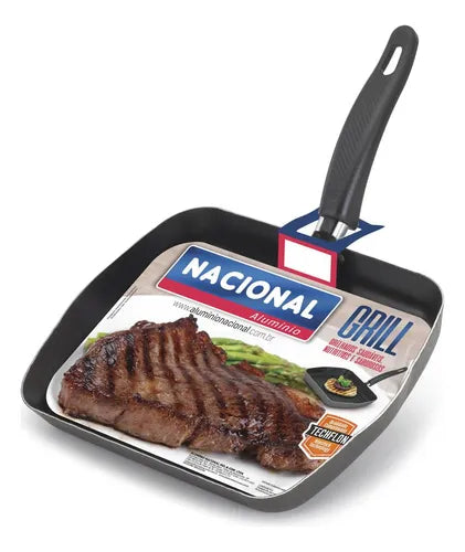 Frigideira Grill Bifeteira Antiaderente Grelha Sem Gordura