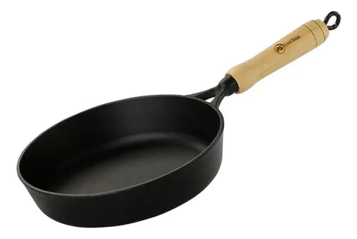 Frigideira De Ferro Fundido Indução Com Tampa  22 Cm Oferta