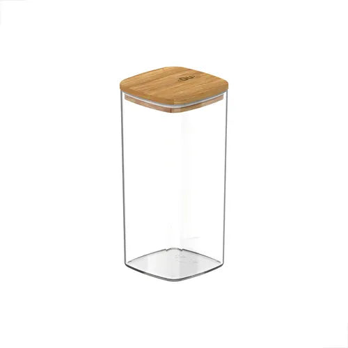 Pote Hermético Organizador Tampa De Bambu 340ml Keep Ou