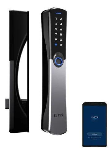 Fechadura Digital De Embutir Wi-fi Ip55 De6100i Samba Preto Cor Preta