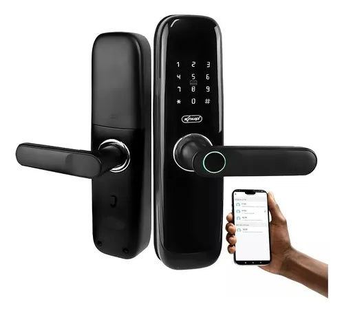 Fechadura Digital Biométrica Touch Id Smart Lock Push E Push