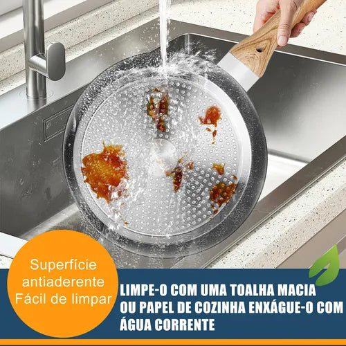 3 Jogo Frigideiras Antiaderente Sem Oleo Indução/gás