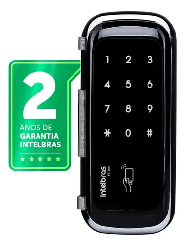Fechadura Digital Fr400 Para Portas De Vidro Intelbras