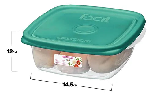 Conjunto Com Pote Plastico Sanremo 530ml Leve 5 e pague 4