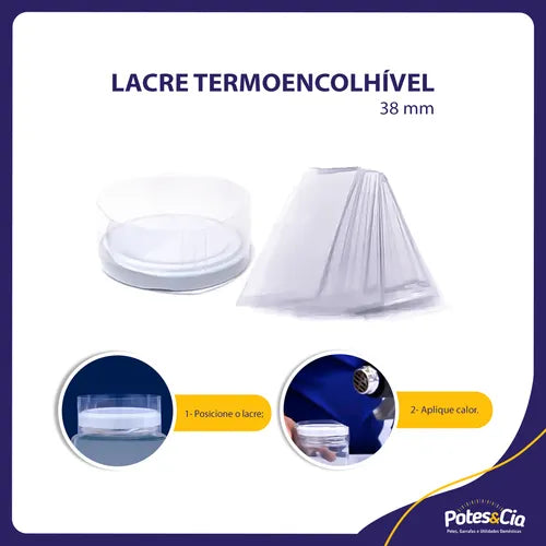 Kit Com 24 Potinhos De Vidro 40ml + Tampa Metálica E Lacres Cor Dourado