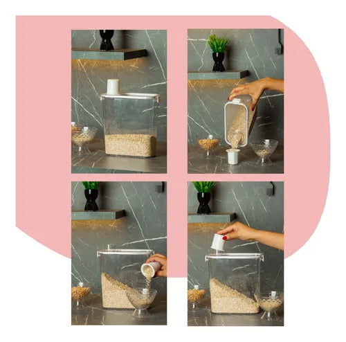 Pote Dispenser Multiuso Slim Com Copo Dosador Paramount