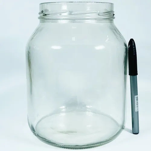 2 Pote Vidro Grande Conserva 2 Litros Mantimentos Hermético