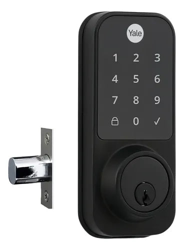 Fechadura Digital De Embutir YDD 120 Externa Preta Yale