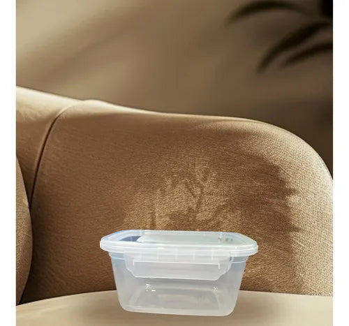 Kit 3 Potes Plástico Vários Tamanhos Com Tampa Transparente