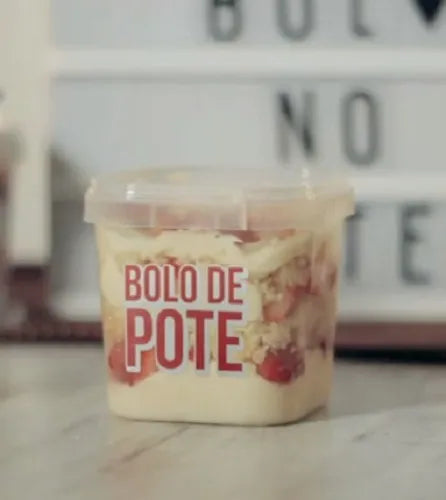 Pote Quadrado P/ Bolo C/ Lacre 220ml - 200 Un