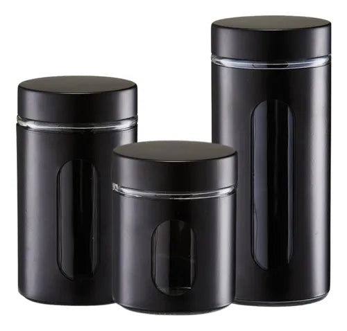 Latas Herméticas Wolff 3 Unidades Café E Açúcar