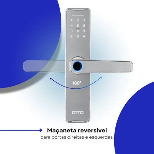 Fechadura Eletronica Otto Tt01 Ttlock Digital Airbnb Silver