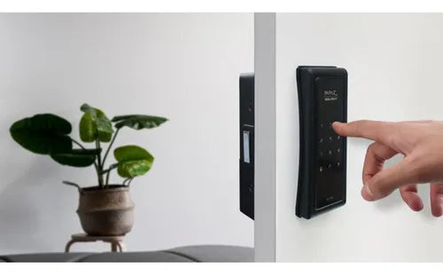 Fechadura Digital Eletronica - Sobrepor Papaiz Sl140 Bateria Pilha Trava Porta Casa