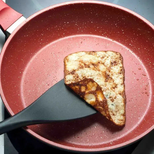 Panela Polishop Sauté Grand Vermelha de 24cm Frigideira Flavorstone