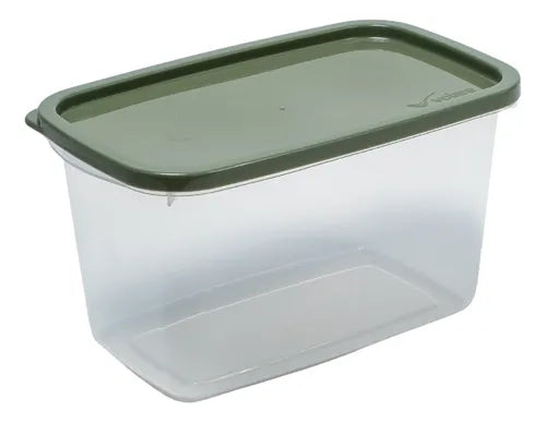 Kit 2 Potes Plástico Viagem Cozinha Multiuso Presídio 2l