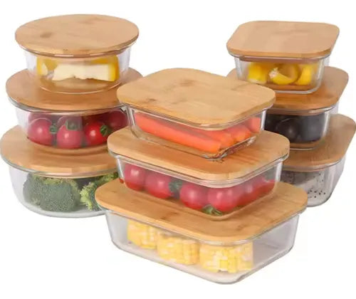 Jogo De Potes Resistente Para Alimentos Forno Freezer