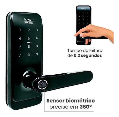 Fechadura Eletrônica Smart Lock Sl205 Papaiz